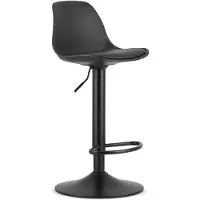 Leobert HOGA hocker - noir / base noire
