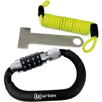 Urban Security Helmet Combination Padlock Argenté