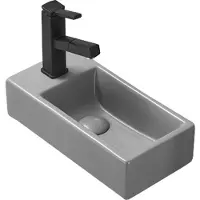 Mexen Inez lavabo pour plan de travail à droite 40 x 20 cm, gris clair mat - 21484061P (21484061R)