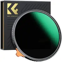 K&F Concept Filtre ND variable ND2-400 (67 mm, Filtre gris neutre), Filtre photo, Gris, Multicolore