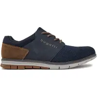 Bugatti - Chaussures pour hommes - Mocassins à lacets - Chaussures de ville - Bleu - Style business