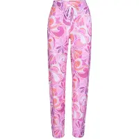 Pj Salvage Pantalon de pyjama 'Stay Groovy' violet pastel / rose / magenta / blanc