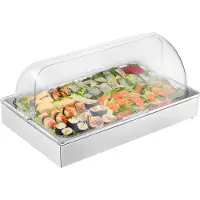 Vevor Saladette Réfrigérée à Poser avec 1 Plateau de Service en Acier Inoxydable