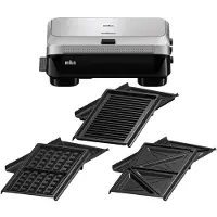 Braun Sm5038 Sandwich Maker Argenté One Size / EU Plug 220V