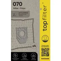 Top Filter Lot de 4 sacs aspirateur Philips TopFilter Premium