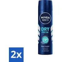 Nivea Déodorant Spray Dry Fresh Men 150 ml - Pack avantage - 2 pièces