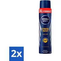 Nivea - Déodorant spray - Hommes - Stress Protect - efficacité 48h - 250 ml - Pack avantage - 2 pièces