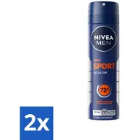 Nivea Déodorant Spray Sport Men 150 ml - Pack avantage - 2 pièces