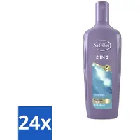 Unilever Shampooing Andrélon 2 en 1 - Nettoie et nourrit - 300 ml - Pack avantage - 24 pièces
