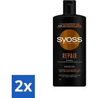 Syoss Repair Shampoo - Shampooing - Recovery - 440 ml - Advantage pack - 2 pieces