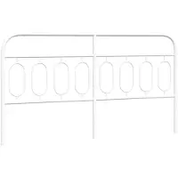 vidaXL Tête de lit de rechange en métal blanc 183 cm