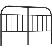 vidaXL Tête de lit en métal noir 135 cm