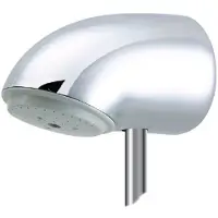 Rada Douche murale chromée résistante au vandalisme avec connexion push-fit