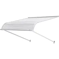 Vevor Auvent de Porte d'Entrée 101,6x106,6 cm Marquise de Porte Extérieure Aluminium Abri de Protection Contre Pluie
