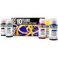 Golden Artist Colors Fluid Mixing Ensemble de peintures acryliques 10 x 30 ml