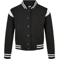 Urban Classics Veste de survêtement noir / blanc