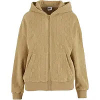 Urban Classics Sweat-shirt à Zip Jacquard Velvet Oversized