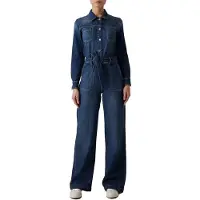 GUESS Jeans Ls Coverall Long Sleeve Jumpsuit Bleu 25 / 34 Femme