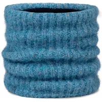 Buff Knitted & Fleece Neck Warmer Bleu