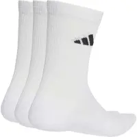 Adidas Chaussettes de sport 'CUSHIONED SPORTSWEAR CREW 3 PAIR PACK' noir / blanc / blanc cassé