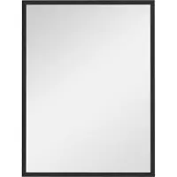 HOMCOM Miroir mural rectangulaire dim. 60L x 80H cm MDF noir