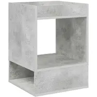 vidaXL Table d'appoint Gris béton 40 x 40 x 56 cm Bois d'ingénierie