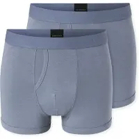 Schiesser Boxers ' Rib Essentials ' bleu fumé
