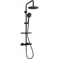 Mexen KT67 ensemble de douche en saillie avec pommeau de douche et mitigeur thermostatique, noir - 771506793-70