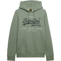 Superdry Sweat-shirt 'Heritage' vert pastel / vert foncé / vert chiné
