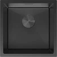 Mexen Trixo évier en acier inoxydable 1 bac 440 x 440 mm, noir - 6413441000-70