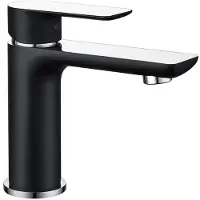 Mexen Mitigeur de lavabo Alfa, noir/chrome (745700-71)