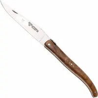 Laguiole En Aubrac Queen Bee, Full Handle, Teak Wood, couteau de poche, 12 cm