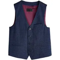 Next Gilet bleu marine / blanc cassé