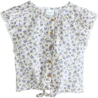 Next Chemisier kiwi / lilas / blanc