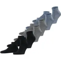 Falke Chaussettes 'Happy' opal / gris chiné / noir