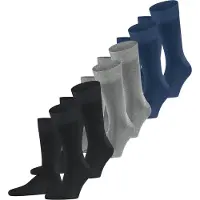 Falke Chaussettes gentiane / gris chiné / noir