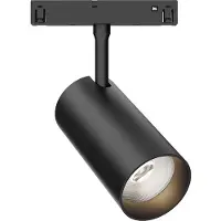 Braytron Spot sur rail LED 18 W, blanc chaud, blanc neutre, blanc froid, 3CCT, 1580 lm, noir-noir, aluminium, IP20