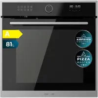Cecotec Four Encastrable Multifonction 60 cm Bolero Hexa AF316000 Edge A. 3400 W, Capacité de 81 L, 11 Fonctions avec Airfryer