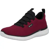 Rieker Chaussures de sport pour hommes , lacets, couleur rouge, style décontracté