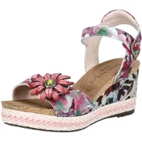 LAURA VITA Sandales lilas / noir / blanc