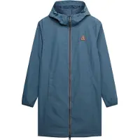 Superdry pour femme. W5012148A Coupe-vent longline TRI bleu (XS), Casuel, Polister recyclé