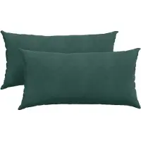 vidaXL Coussins de canapé 2 pcs Vert foncé 80 x 40 cm