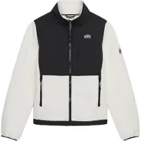 Superdry Veste en polaire noir / blanc cassé