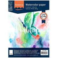 Florence Vaessen Papier aquarelle texture A4 300g blanc 100pcs (100x)