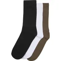 Urban Classics Chaussettes kaki / noir / blanc