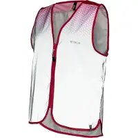 Wowow Femmes, Veste de cyclisme, Reflektor Yara Jacket FR XL, Befestigung: Oberkörper (XL), Rouge, Blanc, Jaune, XL