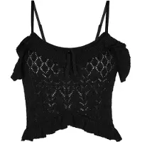 Faina Tops en tricot noir