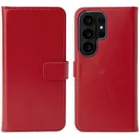 Selencia Étui portefeuille en cuir véritable Samsung Galaxy S26 Ultra - Rouge