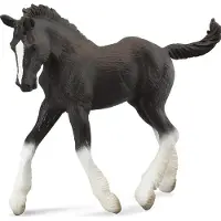 Collecta Figurine Cheval : Poulain Shire Horse Noir