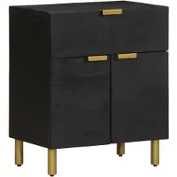 vidaXL Table de chevet noir 50x33x60 cm bois d'ingénierie